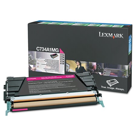 Lexmark Toner Cartridge, 7000 Page-Yield, Magenta, Printer Brand: Lexmark X746A1MG